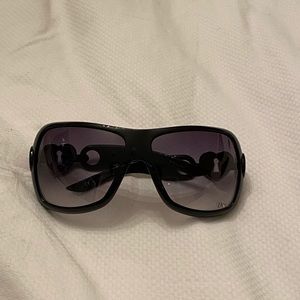 Christian Dior Black Heart Lock Sunglasses D2844